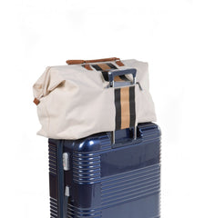 Childhome didelis mamos krepšys Mommy bag, Off white stripes Black/Gold