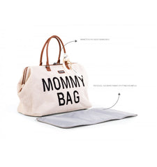 Childhome didelis mamos krepšys Mommy bag, Teddy off white