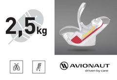 Automobilinė kėdutė Avionaut Pixel i-Size 0-13 kg - Spalva - Juoda - TipiTapi.lt