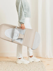 BABYBJÖRN gultukas - Bouncer Balance Soft - Spalva - Beige/Grey - light grey frame