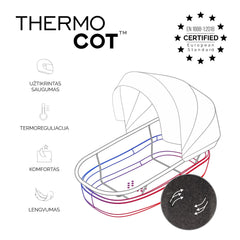 Noordi Luno All Trails universalus vežimėlis 3in1 (611) x Maxi-Cosi CabrioFix i-Size