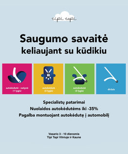 Saugumo savaitė keliaujant su kūdikiu