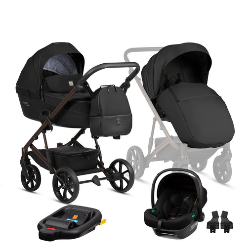 Tutis Viva6+ universalus vežimėlis 4in1 (070) + Tutis Elo Lux i-Size autokėdutė