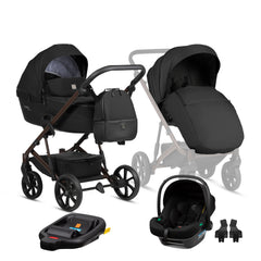 Tutis Viva6+ universalus vežimėlis 4in1 (070) + Tutis Elo Lux i-Size autokėdutė