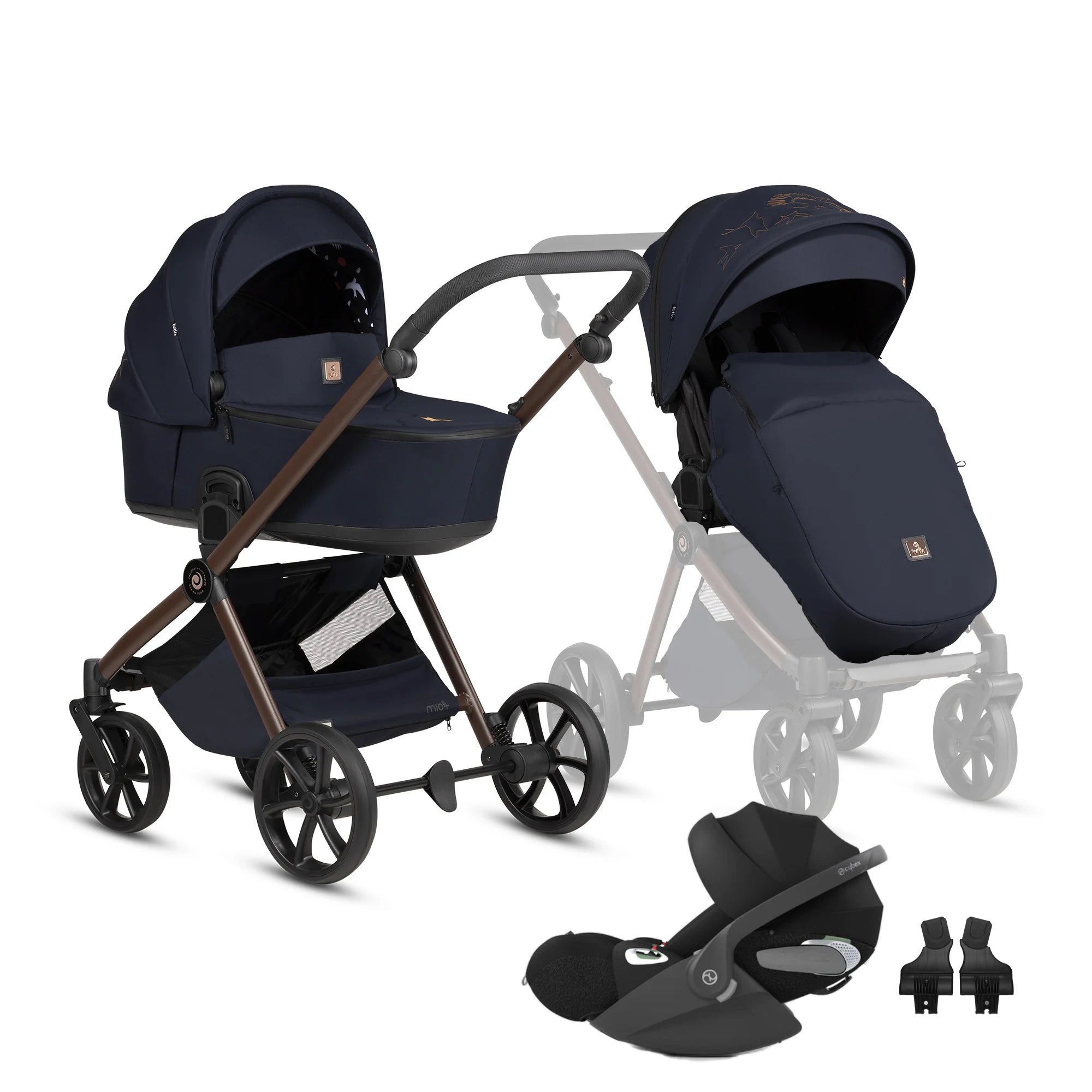 Tutis Mio3+ Thermo Midnight Limited Edition universalus vežimėlis 3in1 (015)