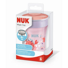 NUK Magic Cup 360° silikoninis puodelis (rožinis)
