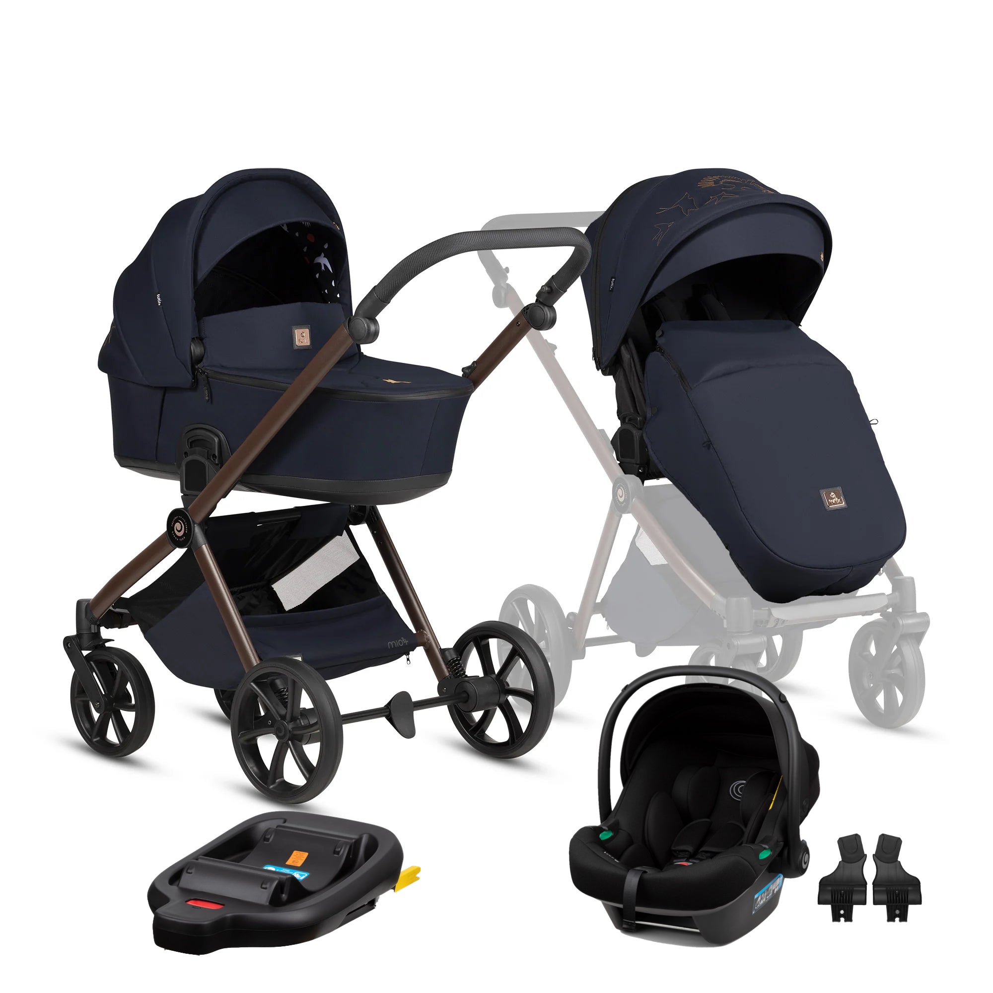 Tutis Mio3+ Thermo Midnight Limited Edition universalus vežimėlis 4in1 (015)