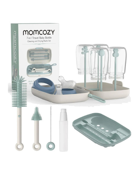 Momcozy 7 in 1 kūdikio buteliukų valymo rinkinys, green