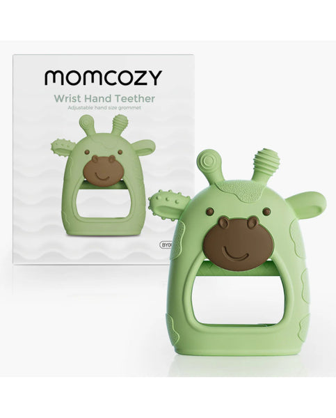 Momcozy silikoninis kramtukas kūdikiams, žalias