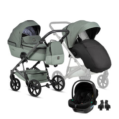 Tutis Viva6+ universalus vežimėlis 3in1 (039) + Tutis Elo Lux i-Size autokėdutė
