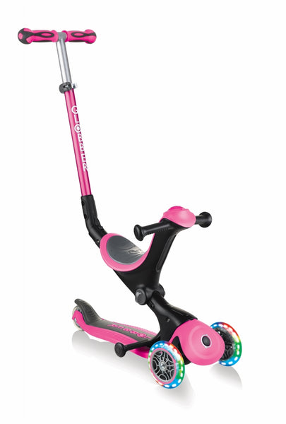 Paspirtukas Go Up Deluxe Lights-Rožinis