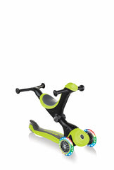 Globber paspirtukas Go Up Deluxe Lights - Žalias