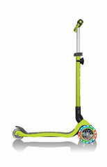 Globber paspirtukas Go Up Deluxe Lights - Žalias