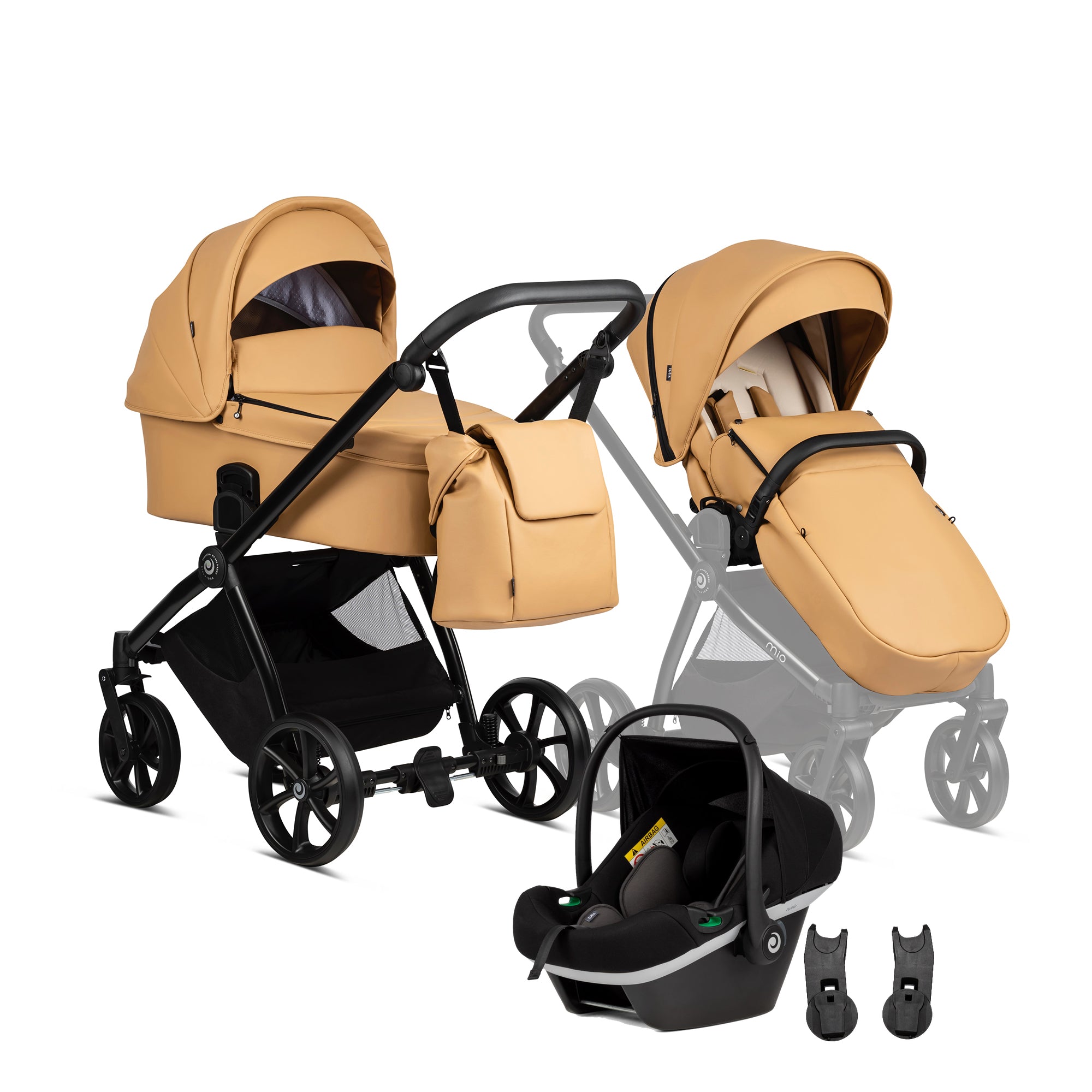Tutis Mio eko odos kūdikių vežimėlis 3in1 (038)