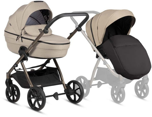 Tutis Uno6+ universalus vežimėlis kūdikiams 4in1 (146) + Tutis Elo Lux i-Size autokėdutė ir Isofix bazė