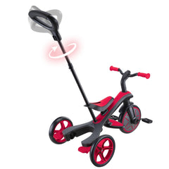 Globber triratukas Trike Explorer 4in1 - Raudonas