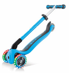 Globber paspirtukas Go Up Deluxe Lights - Mėlynas