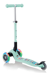 Globber paspirtukas Junior Foldable Lights - Mėtinis