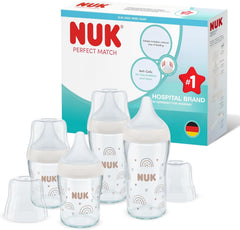 NUK Perfect Match stiklinių buteliukų rinkinys 4 vnt.