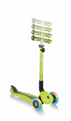 Globber paspirtukas Go Up Deluxe Lights - Žalias