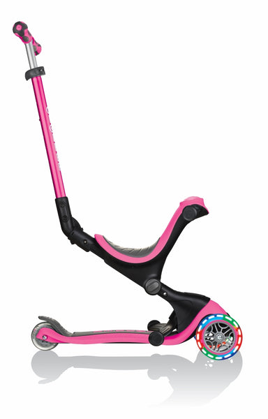 Paspirtukas Go Up Deluxe Lights-Rožinis
