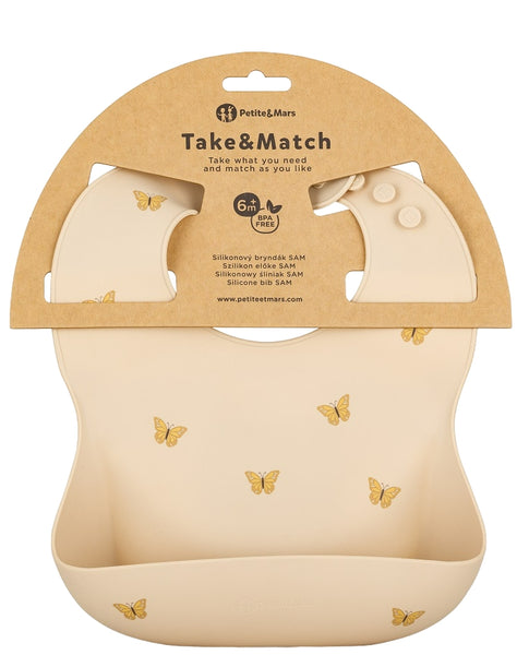 PETITE&MARS silikoninis seilinukas Take&Match 6 mėn.+ Sand Butterflies