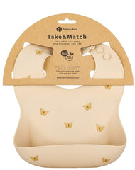 PETITE&MARS silikoninis seilinukas Take&Match 6 mėn.+ Sand Butterflies