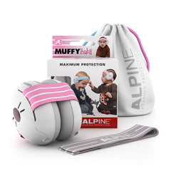Muffy Baby Rose triukšmą slopinančios ausinės kūdikiams - Pink