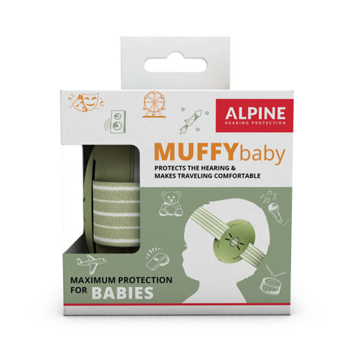 Muffy Baby Rose triukšmą slopinančios ausinės kūdikiams - Green
