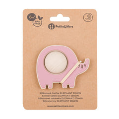 „Petite&Mars Elephant Edwin“ kramtukas 6 mėn.+ (dusty rose)