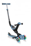 Globber paspirtukas Go Up Deluxe Lights - Pilkai mėlynas