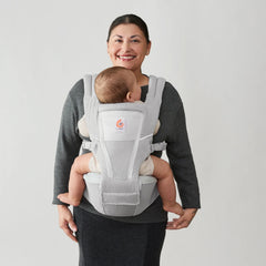 ERGOBABY nešioklė Alta Hip Seat Baby Carrier - Pearl Grey Mesh