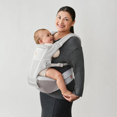 ERGOBABY nešioklė Alta Hip Seat Baby Carrier - Pearl Grey Mesh