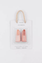 BAMBOOM silikoniniai dantų šepetėliai (2 vnt), 4+ mėn, Pink