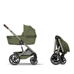 CYBEX Balios S Lux universalus vežimėlis 3in1, Moss Green + Cloud G3 i-Size autokėdutė