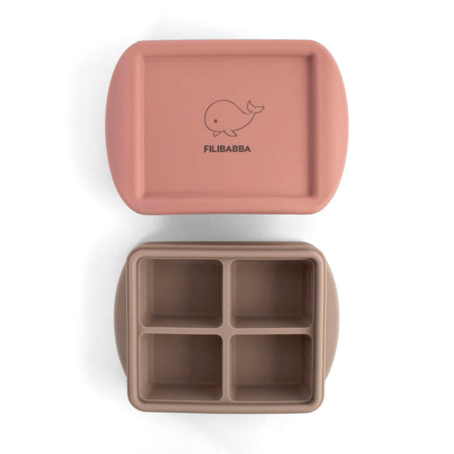 Filibabba kūdikių maisto šaldiklio formelės 4 × 65 ml – 2 vnt. pakuotė – Rose Mix