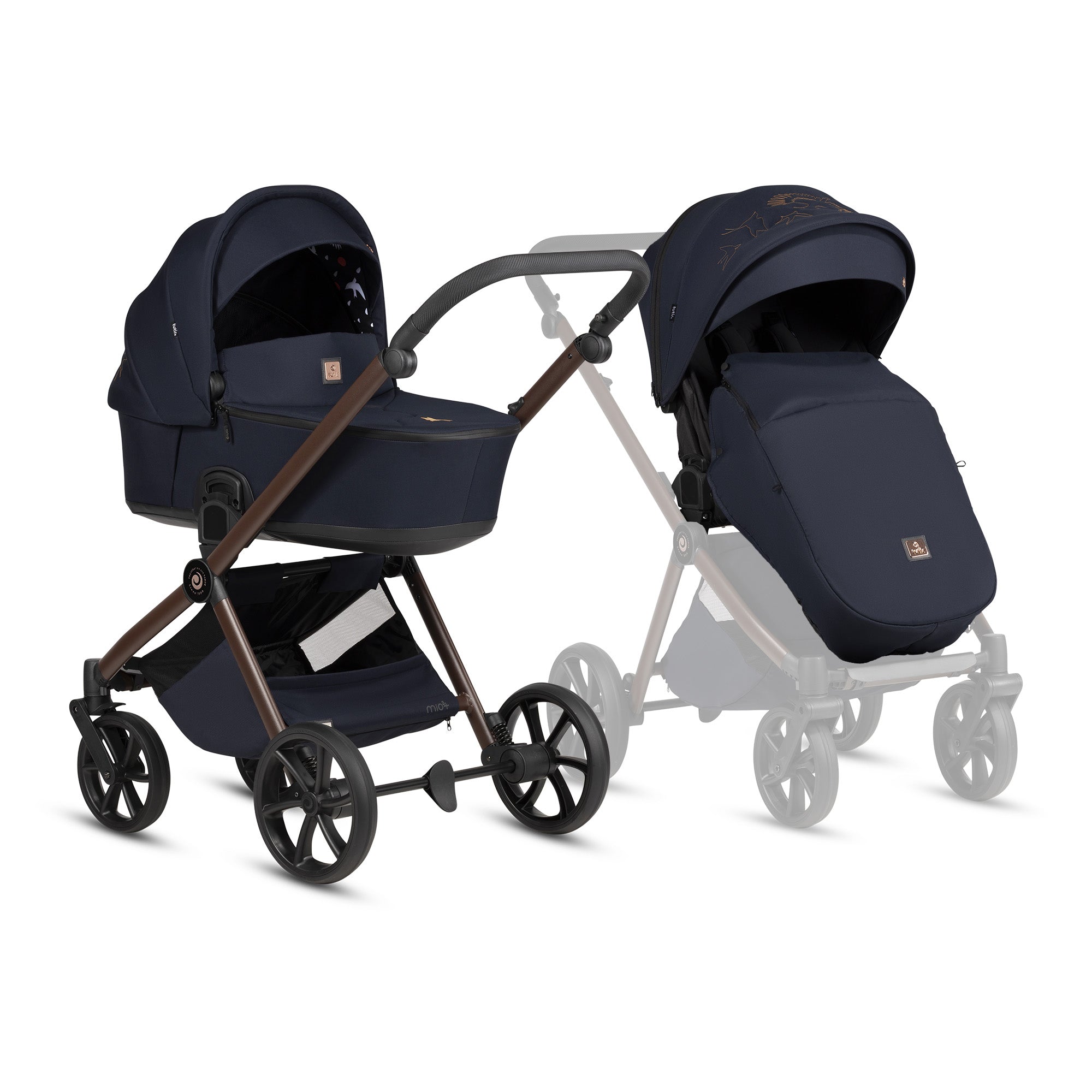 Tutis Mio3+ Thermo Midnight Limited Edition universalus vežimėlis 2in1 (015)