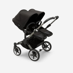 Bugaboo Donkey 5 Twins  vežimėlis dvynukams - Spalva - Graphite - Midnight Black - Midnight Black