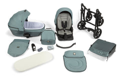 Tutis Viva⁵ universalus vežimėlis kūdikiams 4in1 (064) + Tutis Elo Lux i-Size autokėdutė ir Isofix bazė