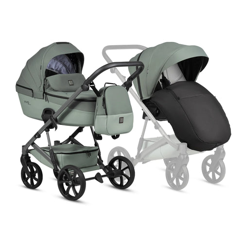 Tutis Viva6+ universalus vežimėlis 3in1 (039) + Tutis Elo Lux i-Size autokėdutė