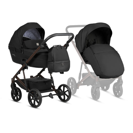 Tutis Viva6+ universalus vežimėlis 3in1 (070) + Tutis Elo Lux i-Size autokėdutė