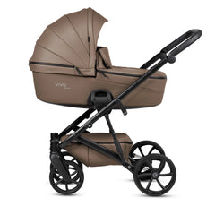 Tutis Viva6+ Leather universalus vežimėlis 3in1 (083) + Tutis Elo Lux i-Size autokėdutė