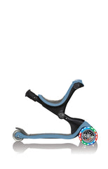 Globber paspirtukas Go Up Deluxe Lights - Pilkai mėlynas