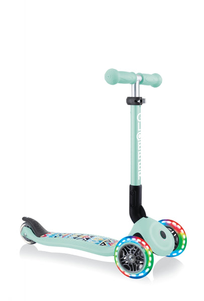 Paspirtukas Junior Foldable Lights-Mėtinis