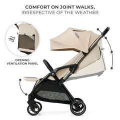 Kinderkraft sportinis vežimėlis Apino - Dune Beige KSAPIN00BEG0000