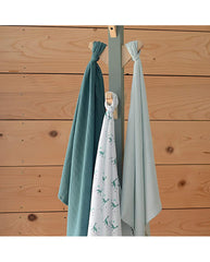 Beaba medvilninių 3 vnt. vystyklų rinkinys, jurassic green
