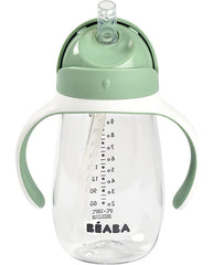 Beaba gertuvė su šiaudeliu, 300 ml, sage green