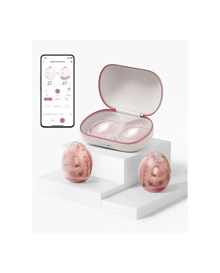 Momcozy dvigubas nešiojamas belaidis pientraukis Air 1 Ultra-Slim