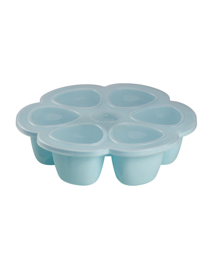 Beaba silikoninis kūdikio maisto konteineris Multiportions, XL (6x150 ml), blue