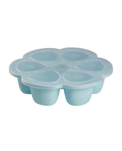 Beaba silikoninis kūdikio maisto konteineris Multiportions, XL (6x150 ml), blue